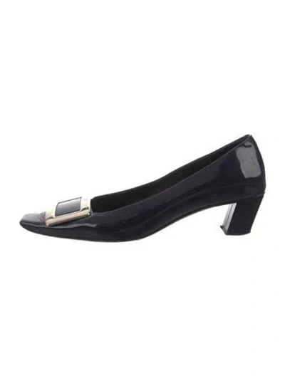 Pre-owned Roger Vivier Patent Leather Pumps In Blue