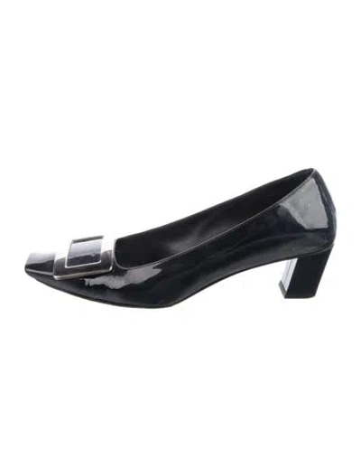Pre-owned Roger Vivier Patent Leather Pumps In Blue