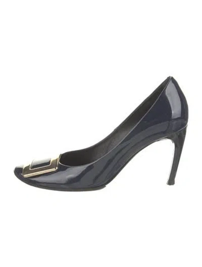 Pre-owned Roger Vivier Patent Leather Pumps In Blue