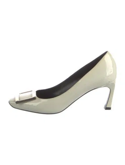 Pre-owned Roger Vivier Patent Leather Pumps In Neutral