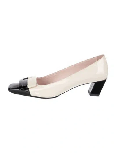 Pre-owned Roger Vivier Patent Leather Pumps In Neutral