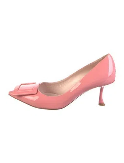 Pre-owned Roger Vivier Patent Leather Pumps In Pink
