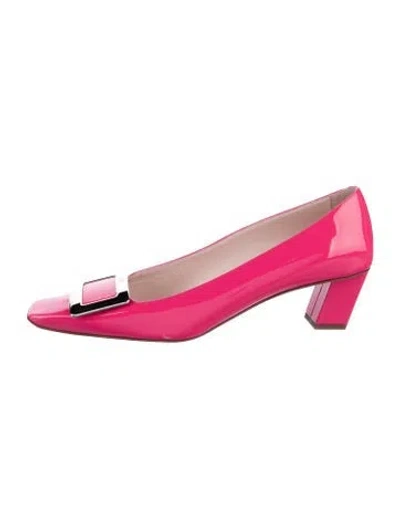 Pre-owned Roger Vivier Patent Leather Pumps In Pink