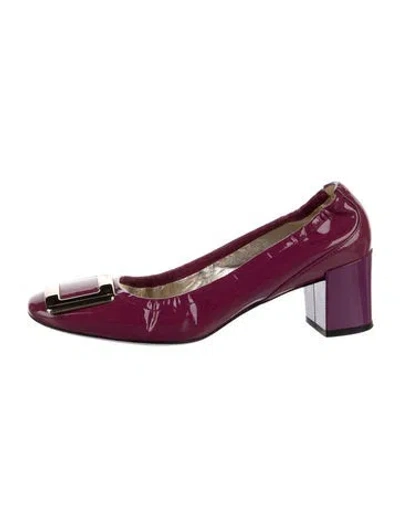 Pre-owned Roger Vivier Patent Leather Pumps In Purple
