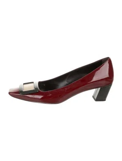 Pre-owned Roger Vivier Patent Leather Pumps In Red