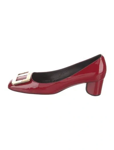 Pre-owned Roger Vivier Patent Leather Pumps In Red