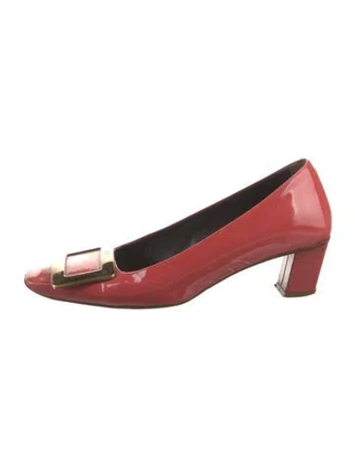 Pre-owned Roger Vivier Patent Leather Pumps In Red