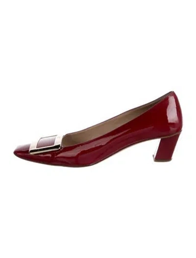 Pre-owned Roger Vivier Patent Leather Pumps In Red