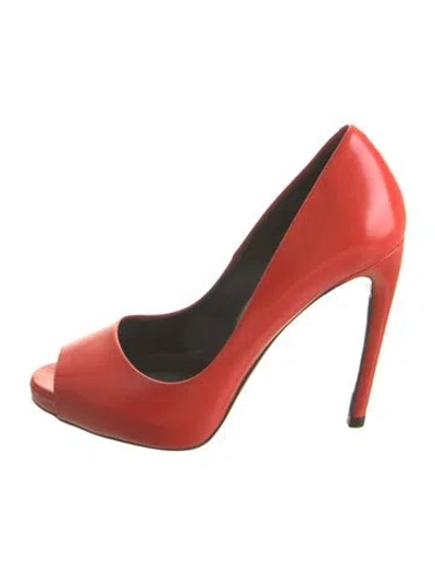 Pre-owned Roger Vivier Patent Leather Pumps In Red