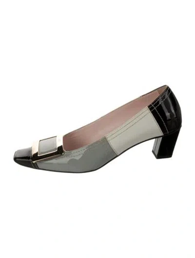 Pre-owned Roger Vivier Patent Leather Pumps In Silver