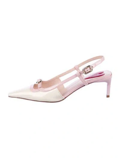 Pre-owned Roger Vivier Patent Leather Slingback Pumps In Multi