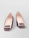 Roger Vivier Patent Leather Slingback Pumps With Block Heel