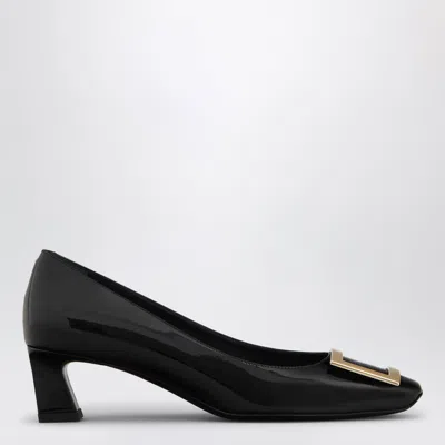 Roger Vivier Patent Leather Trompette Pumps In Black