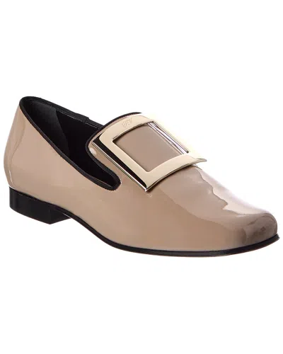 Roger Vivier Patent Loafer In Neutral