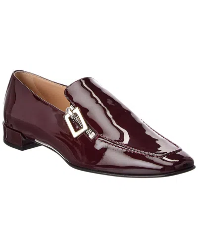 Roger Vivier Patent Loafer In Burgundy
