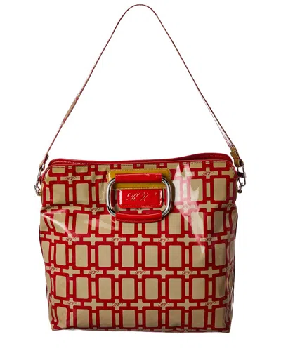 Roger Vivier Patent Tote In Red