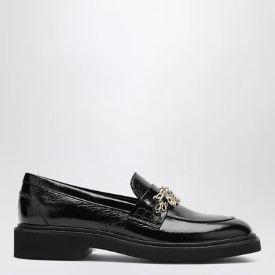 Roger Vivier Women Black Leather Loafers