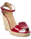 Roger Vivier Patent Wedge Sandal