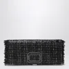 Roger Vivier Pilgrim Clutch Bag With Micro Sequins In Black