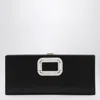 Roger Vivier Pilgrim Clutch In Satin With Jeweled Buckle
