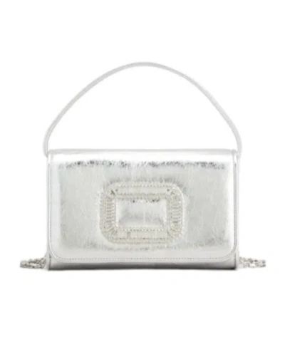 ROGER VIVIER ROGER VIVIER PILGRIM EMBELLISHED MICRO TOTE BAG