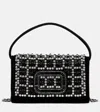Roger Vivier Pilgrim Micro Embellished Velvet Clutch