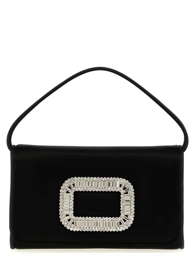 Roger Vivier 'pilgrim Micro' Handbag In Black