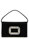Roger Vivier Micro Pilgrim Top Handle Bag In Black