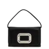 Roger Vivier Pilgrim Micro Handbag In Black