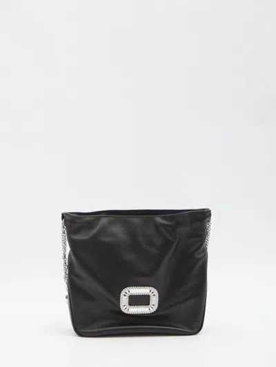 Roger Vivier Pilgrim Mini Bag In Black
