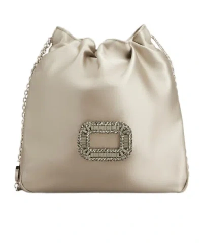 Roger Vivier Pilgrim Mini Bag In Satin
