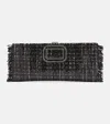 Roger Vivier Pilgrim Mini Sequined Clutch In Black