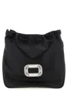Roger Vivier Pilgrim Crystal Mini Clutch In Black