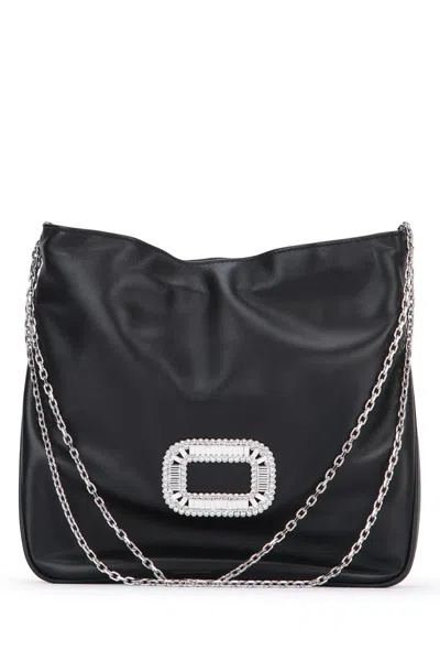 Roger Vivier Pilgrim Pocket Mini In Black