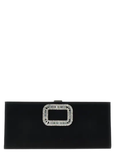 Roger Vivier Pilgrim Small Clutch Black