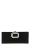 Roger Vivier Pilgrim Small Clutch In Black