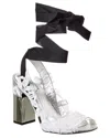 Roger Vivier Podium Vinyl & Leather Slingback Sandal In Multi