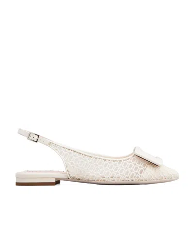 Roger Vivier Pointed Ballet Shoes In White