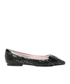 Roger Vivier Pointed-toe Flats In Black
