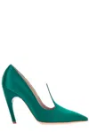 Roger Vivier Pointed Toe Slip-on Pumps In Green