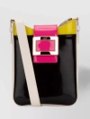 ROGER VIVIER POLISHED GLOSSY COLOR-BLOCK CROSS-BODY
