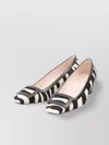 Roger Vivier Pony Zebra Calf Fur Pumps