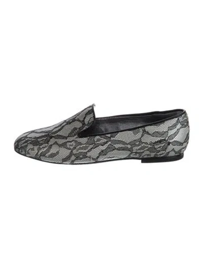 Pre-owned Roger Vivier Printed Mesh Accents Loafers