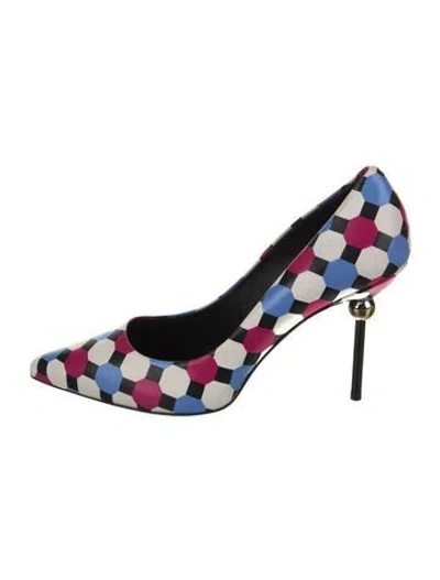 Pre-owned Roger Vivier Printed Pumps In Multicolor