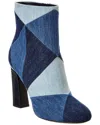 Roger Vivier Prismick Denim Boot In Blue