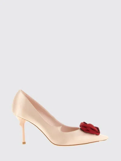 Roger Vivier Satin Rose Pumps 85 In Neutral