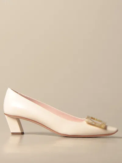 Roger Vivier Pumps Belle Vivier In Leather In White