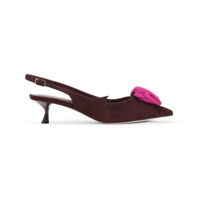 Roger Vivier Pumps Multicolour In Burgundy