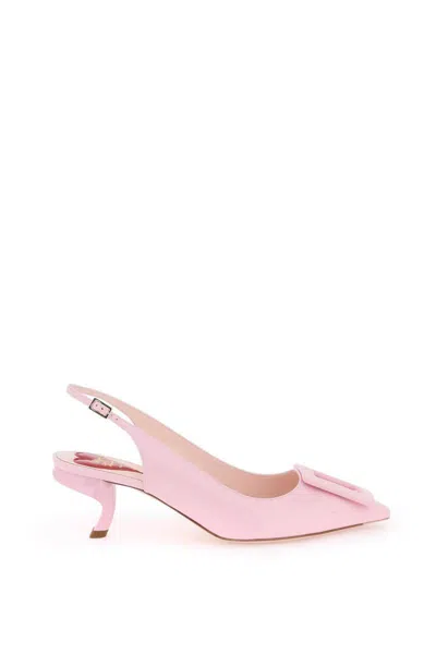 Roger Vivier 55mm Virgule Patent Leather Pumps In Pink