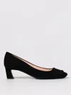 Roger Vivier Suede Belle Vivier Trompette Pumps 45 In Black